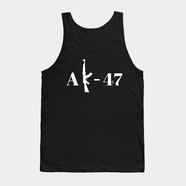 Minimalist AK-47 Tank Top by BatGuano Designs